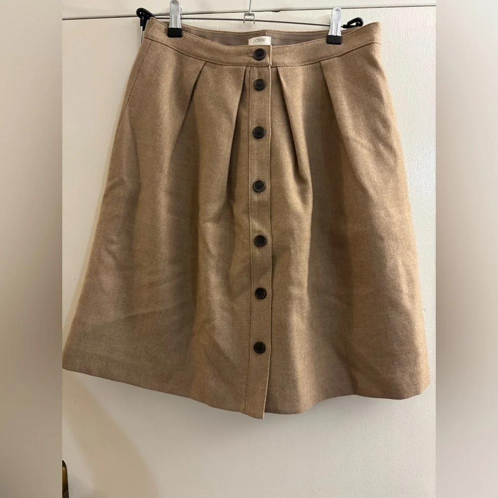 J.Crew Tan Wool Midi Skirt 8 Fall Collection inspired by Sezane